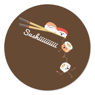 Sushi Lover Japan Lover Japanese Cuisine Chef Classic Round Sticker