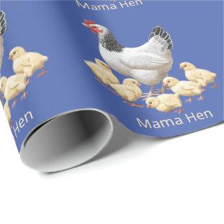 Sussex Chicken Mama Hen and Chicks