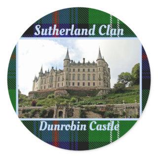 Sutherland Clan's Scottish Castle Classic Sticker