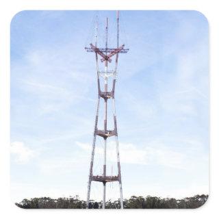 Sutro Tower Square Sticker