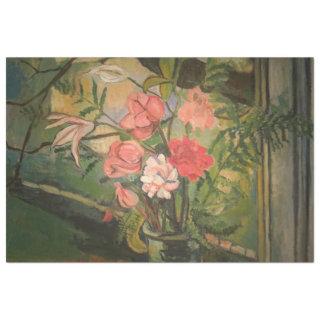 Suzanne Valadon Flowers in Front of a Window Tissue Paper