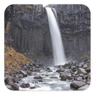 Svartifoss waterfall in Iceland sticker