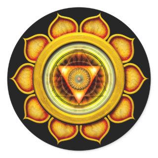 Swadhisthana or Sacral the 2nd Chakra Classic Round Sticker