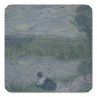 Swallows Square Sticker
