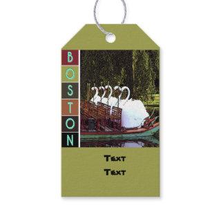 Swan Boats in Summer - Boston   Gift Tags