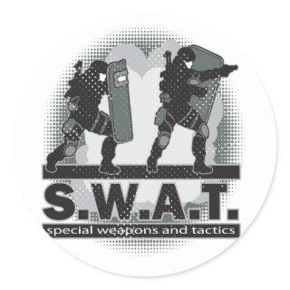 SWAT Team Entrance Classic Round Sticker