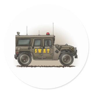 SWAT Team Hummer Sticker