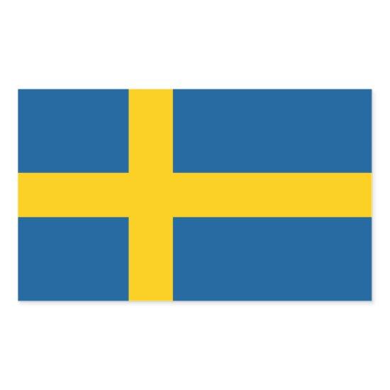 Sweden's Flag Rectangular Sticker
