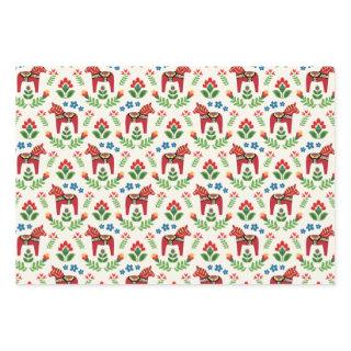 Swedish Dala Horses Red  Sheets