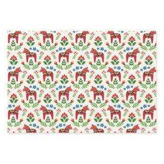 Swedish Dala Horses Red  Sheets