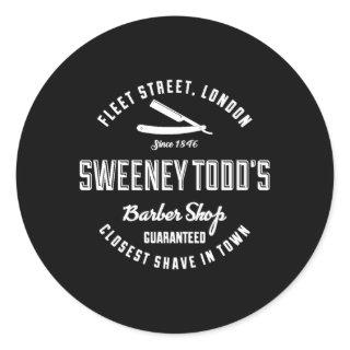 Sweeney Todd'S Barber Shop Classic Round Sticker