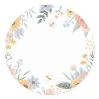 Sweet as Can Bee Baby Shower Classic Round Sticker