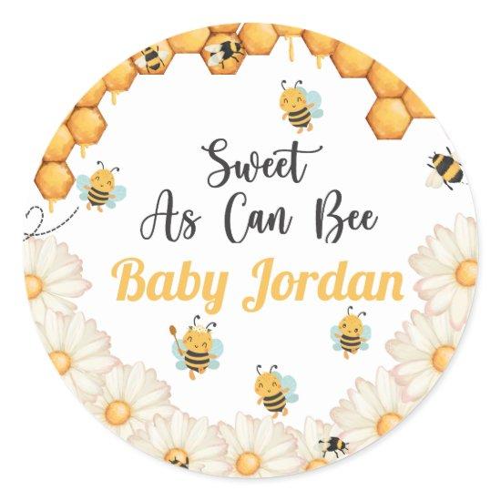 Sweet As Can Bee Classic Round Sticker