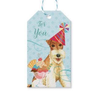 Sweet Birthday Wire Fox Terrier Gift Tags