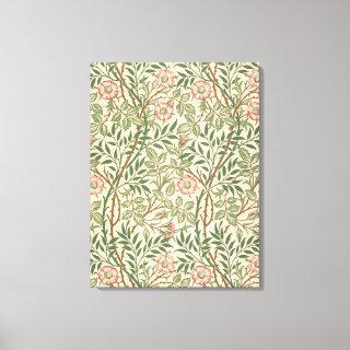 'Sweet Briar' design for wallpaper, printed by Joh Canvas Print