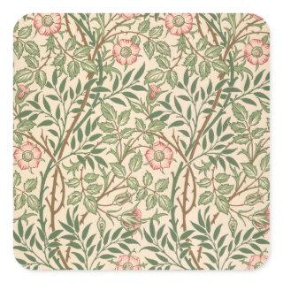 'Sweet Briar' design for wallpaper, printed by Joh Square Sticker