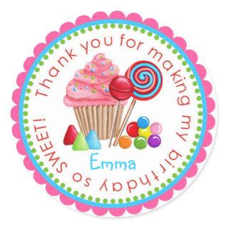 Sweet Candy Land Cupcake Lollipop Stickers