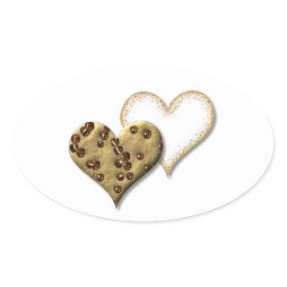Sweet Cookie Love Oval Sticker