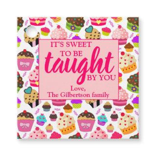 Sweet Cupcake Teacher Appreciation Favor Tags
