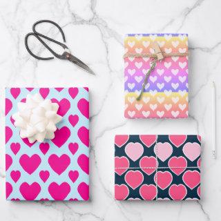 Sweet Cute Hearts Love Valentine's Day Pattern  Sheets