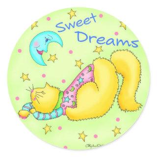 Sweet Dreams Cat Sticker