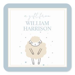 Sweet Dreams Counting Sheep Baby Gift Square Sticker