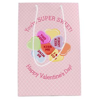 Sweet Hearts Valentines Candy Medium Gift Bag
