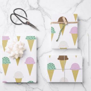 Sweet Ice Cream Cones Party  Sheets