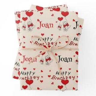 Sweet Kitty Cats Bring Birthday Wishes Add Name  Sheets