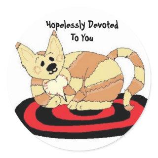Sweet Kitty Classic Round Sticker