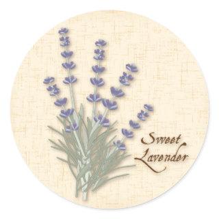 Sweet Lavender Round Sticker
