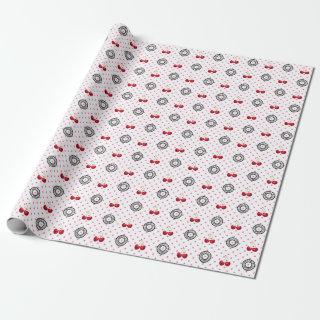 SWEET LIKE CHERRIES Retro Vintage Pattern