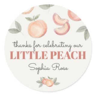 sweet peach boho birthday or baby shower favor tag