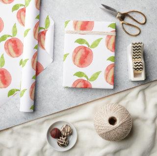 Sweet Peach Watercolor Pattern