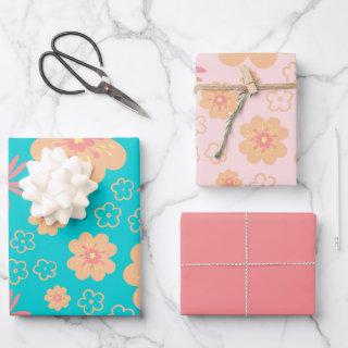 Sweet Retro Flower Pattern and Pink  Sheets