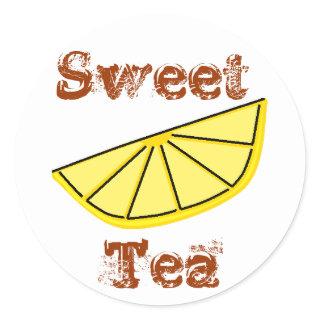 Sweet Tea Classic Round Sticker