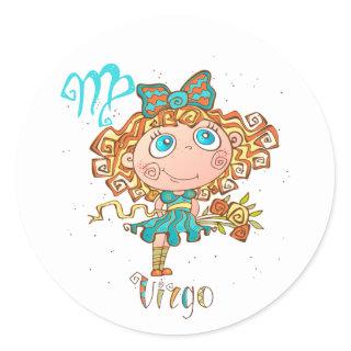 Sweet Virgo Child Classic Round Sticker