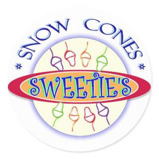 Sweetie's Snow Cones Promo Sticker