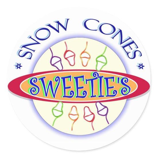 Sweetie's Snow Cones Promo Sticker