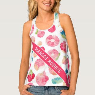Sweets Watercolor Colorful Personalized Pattern Tank Top