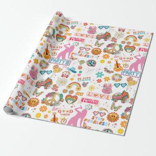 Swif-t-Inspired Groovy Party Gift Wrap (Roll)