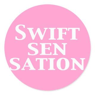 Swift Sensation Gifts Classic Round Sticker