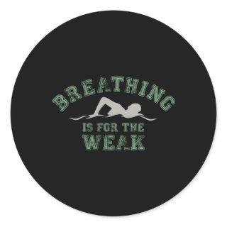 Swim For Swimming Pools Swimming Gear Swimmer Classic Round Sticker