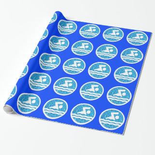 Swimming and Diving Decal in the Pool Custom Color