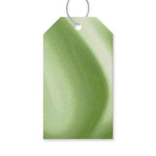 Swirling Green Tote Bag Gift Tags