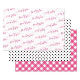 Swirly Hot Pink & White Sweet Sixteen Patterns  Sheets