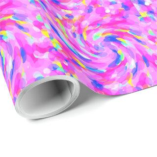 Swirly Pink Bright Bold Cheerful