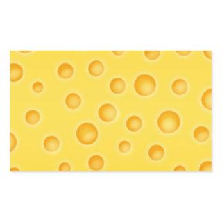 Swiss Cheese Cheezy Texture Pattern Rectangular Sticker