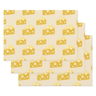 Swiss Emmental Yellow Food Lover Pattern Queso  Sheets