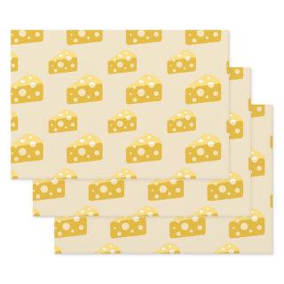 Swiss Emmental Yellow Food Lover Pattern Queso  Sheets